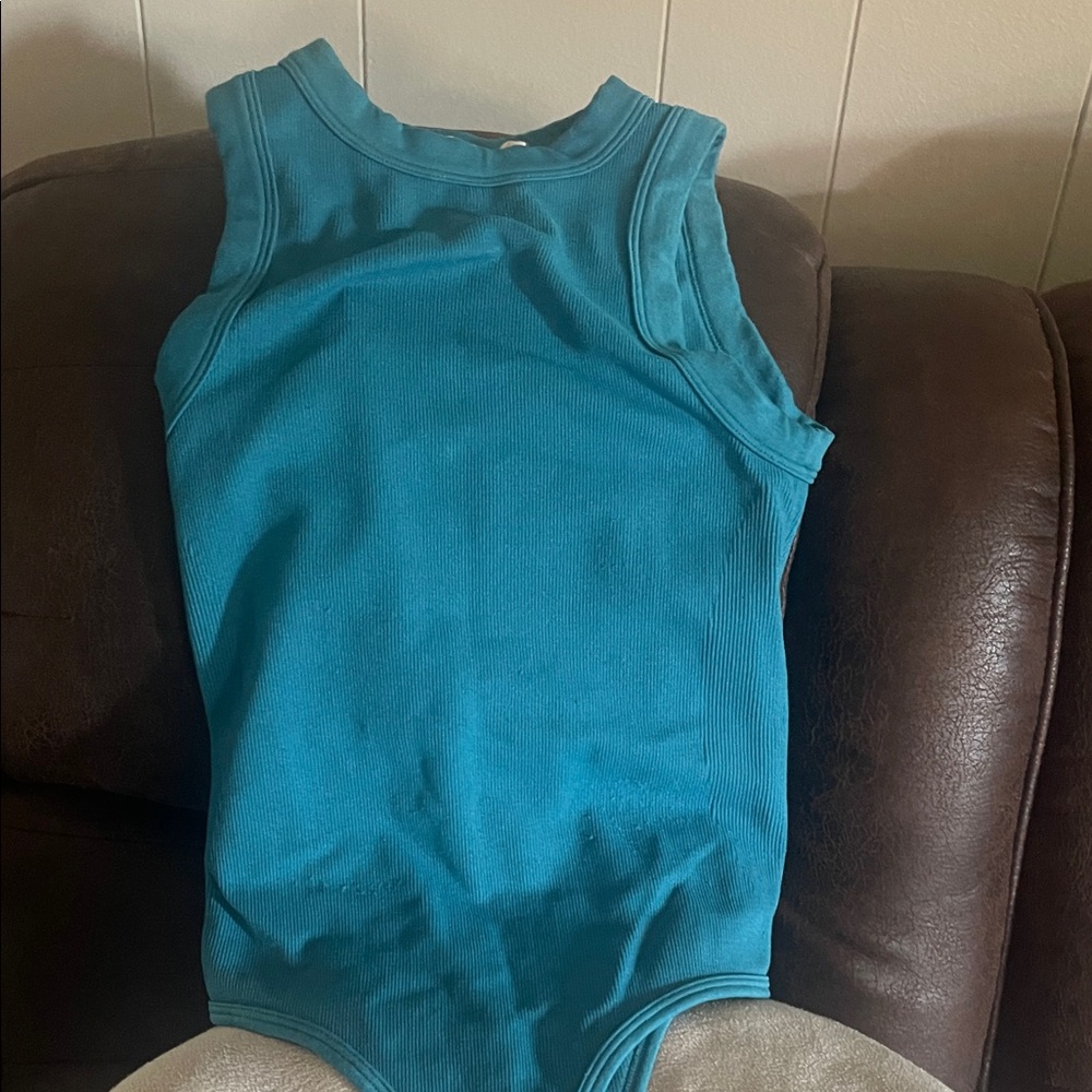 Teal Sleeveless Bodysuit